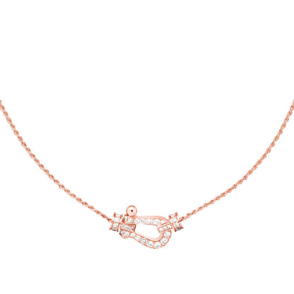 [⭐moonlume]FORCE 10 PINK GOLD DIAMOND NECKLACE