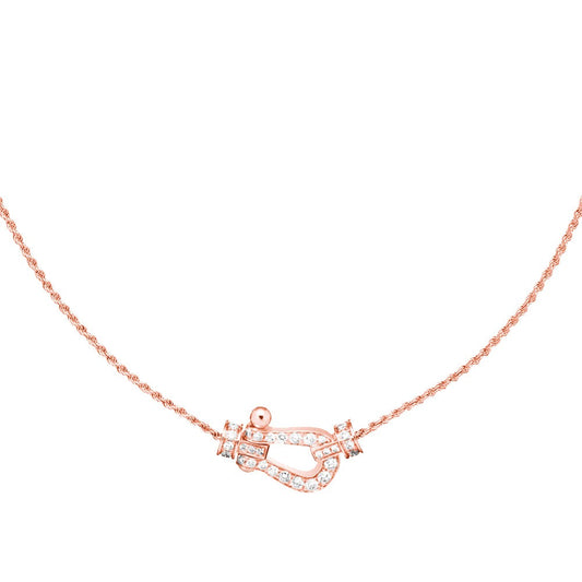 [⭐moonlume]FORCE 10 PINK GOLD DIAMOND NECKLACE