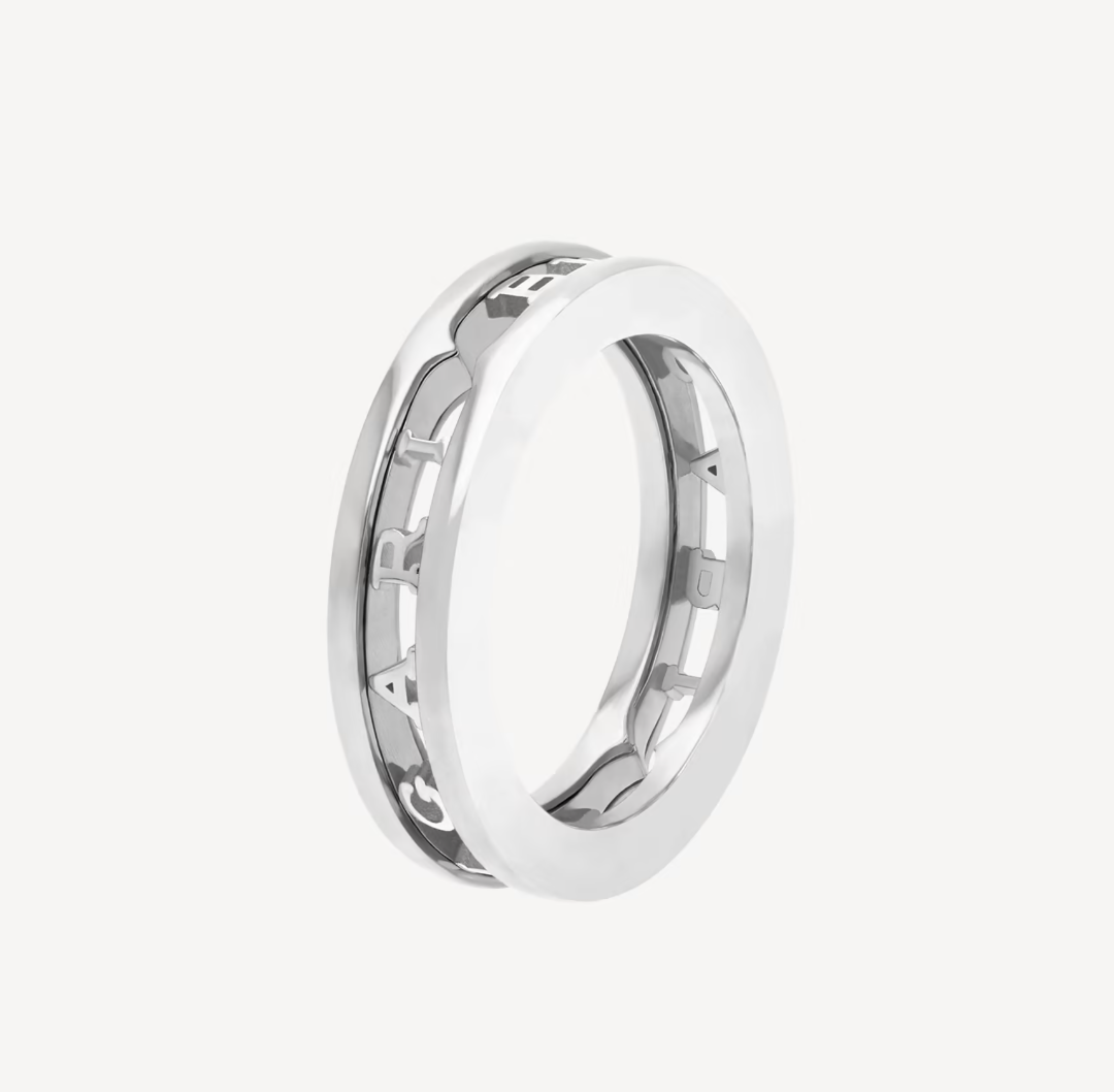 [⭐moonlume]ZERO 1 ONE-BAND WITH OPENWORK LOGO SPIRAL RING