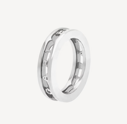 [⭐moonlume]ZERO 1 ONE-BAND WITH OPENWORK LOGO SPIRAL RING