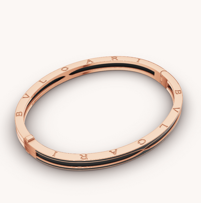 [⭐moonlume]ZERO 1 PINK GOLD WITH MATTE BLACK CERAMIC BRACELET