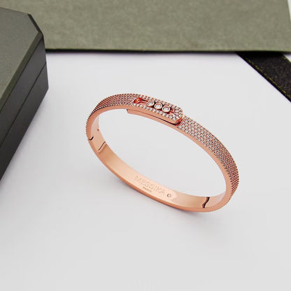[⭐moonlume]Move Noa Full Pavé Diamond Bangle Bracelet