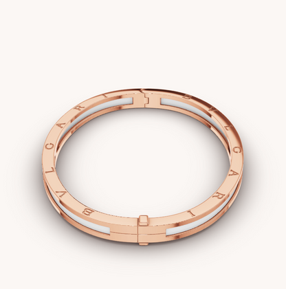 [⭐moonlume]ZERO 1 PINK GOLD WITH WHITE CERAMIC BRACELET
