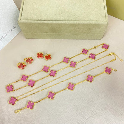 [⭐moonlume]CLOVER 10 MOTIFS  NEW BUBBLE PINK ENAMEL