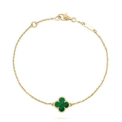 [⭐moonlume]CLOVER BRACELET MALACHITE 1 MOTIF