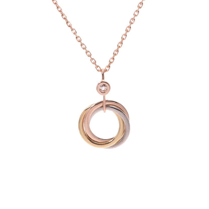 [⭐moonlume]TRINITY SILVER GOLD PINK GOLD NECKLACE