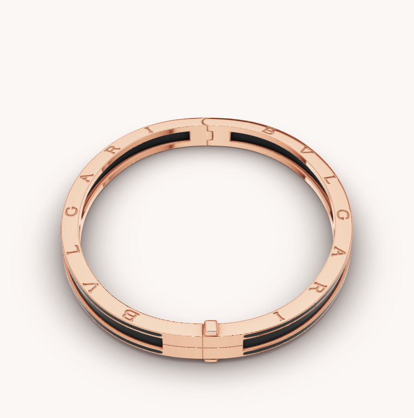 [⭐moonlume]ZERO 1 PINK GOLD WITH MATTE BLACK CERAMIC BRACELET