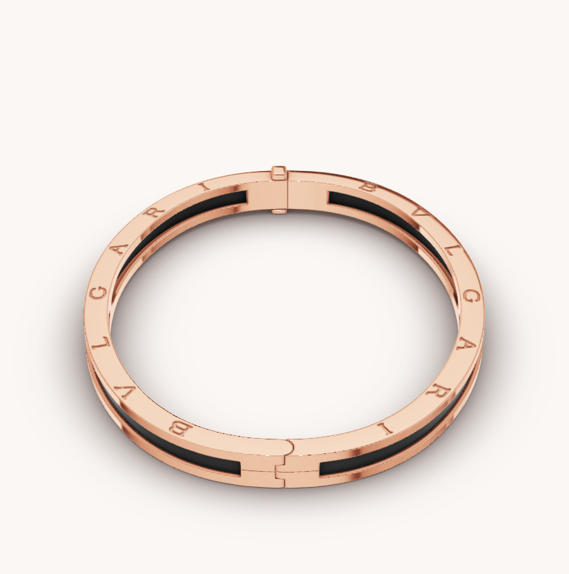 [⭐moonlume]ZERO 1 PINK GOLD WITH BLACK CERAMIC BRACELET