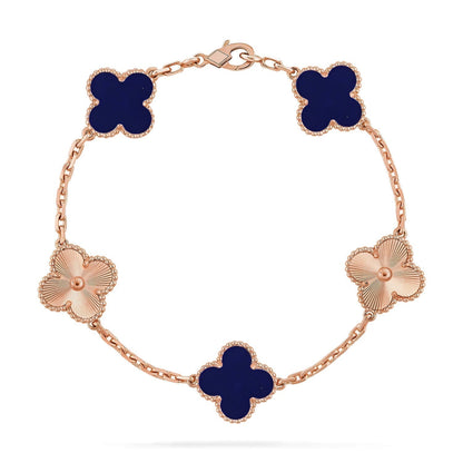 [⭐moonlume]CLOVER 5 MOTIF LAPIS LAZULI BRACELET COLLECTION