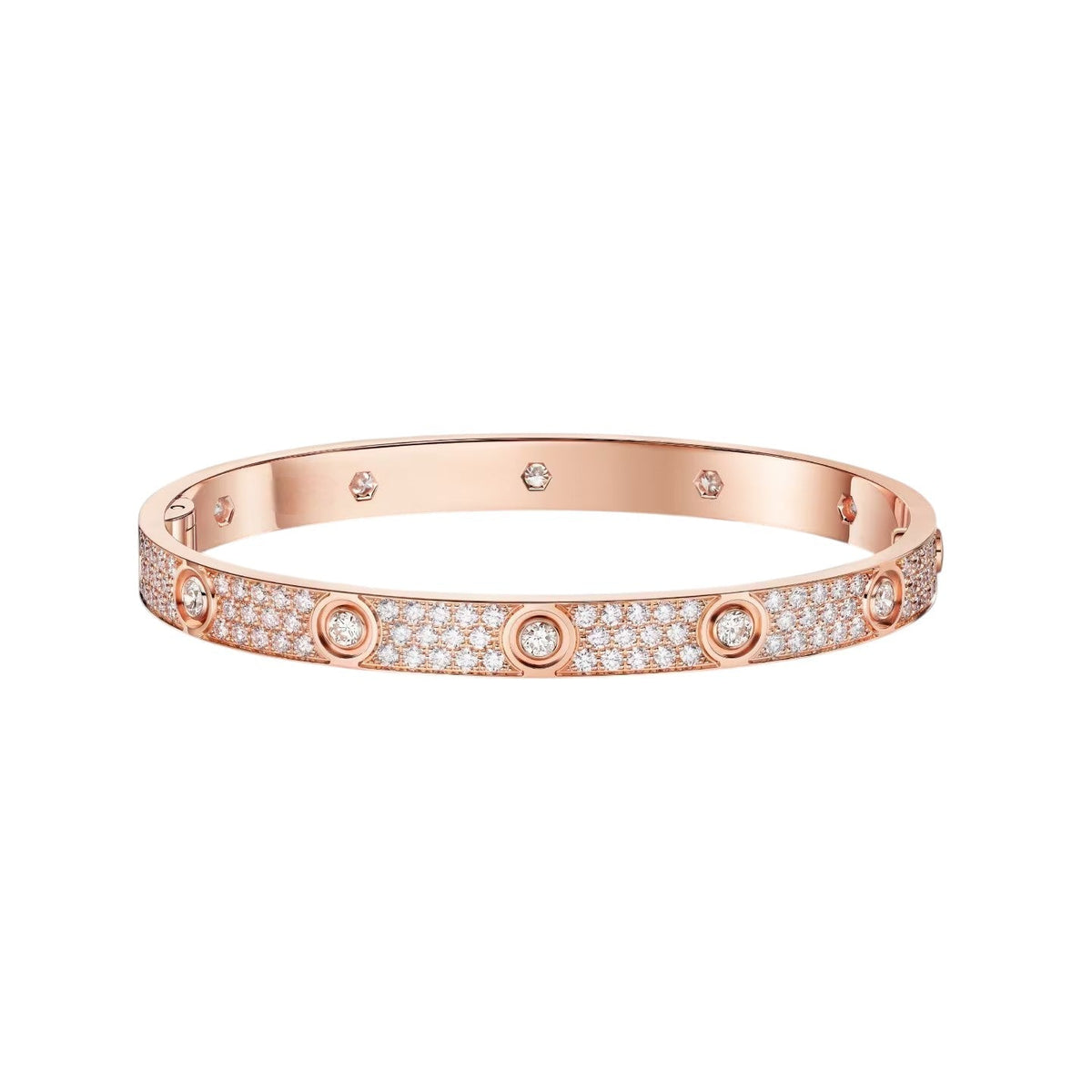 [⭐moonlume]LOVE BRACELET 6.1MM DIAMOND-PAVED 10 BIG DIAMONDS