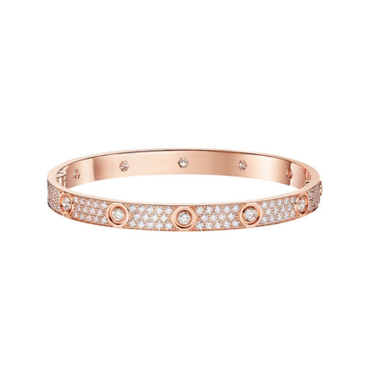 [⭐moonlume]LOVE BRACELET 6.1MM DIAMOND-PAVED 10 BIG DIAMONDS
