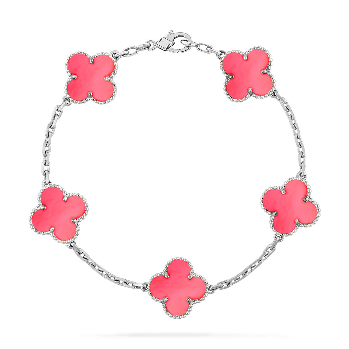 [⭐moonlume] CLOVER 5 MOTIFS  PINK MOP BRACELET COLLECTION