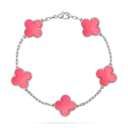 [⭐moonlume] CLOVER 5 MOTIFS  PINK MOP BRACELET COLLECTION