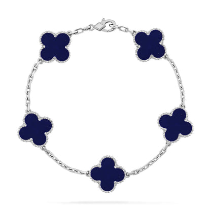 [⭐moonlume]CLOVER 5 MOTIF LAPIS LAZULI BRACELET COLLECTION