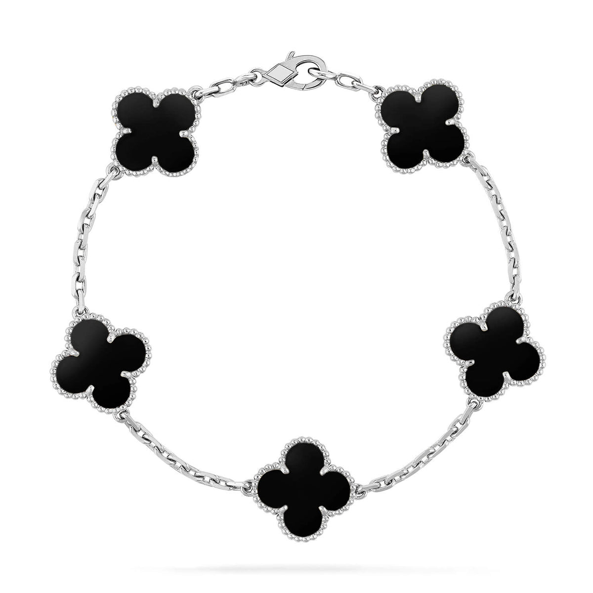 [⭐moonlume] CLOVER 5 MOTIF ONYXS BRACELET COLLECTION