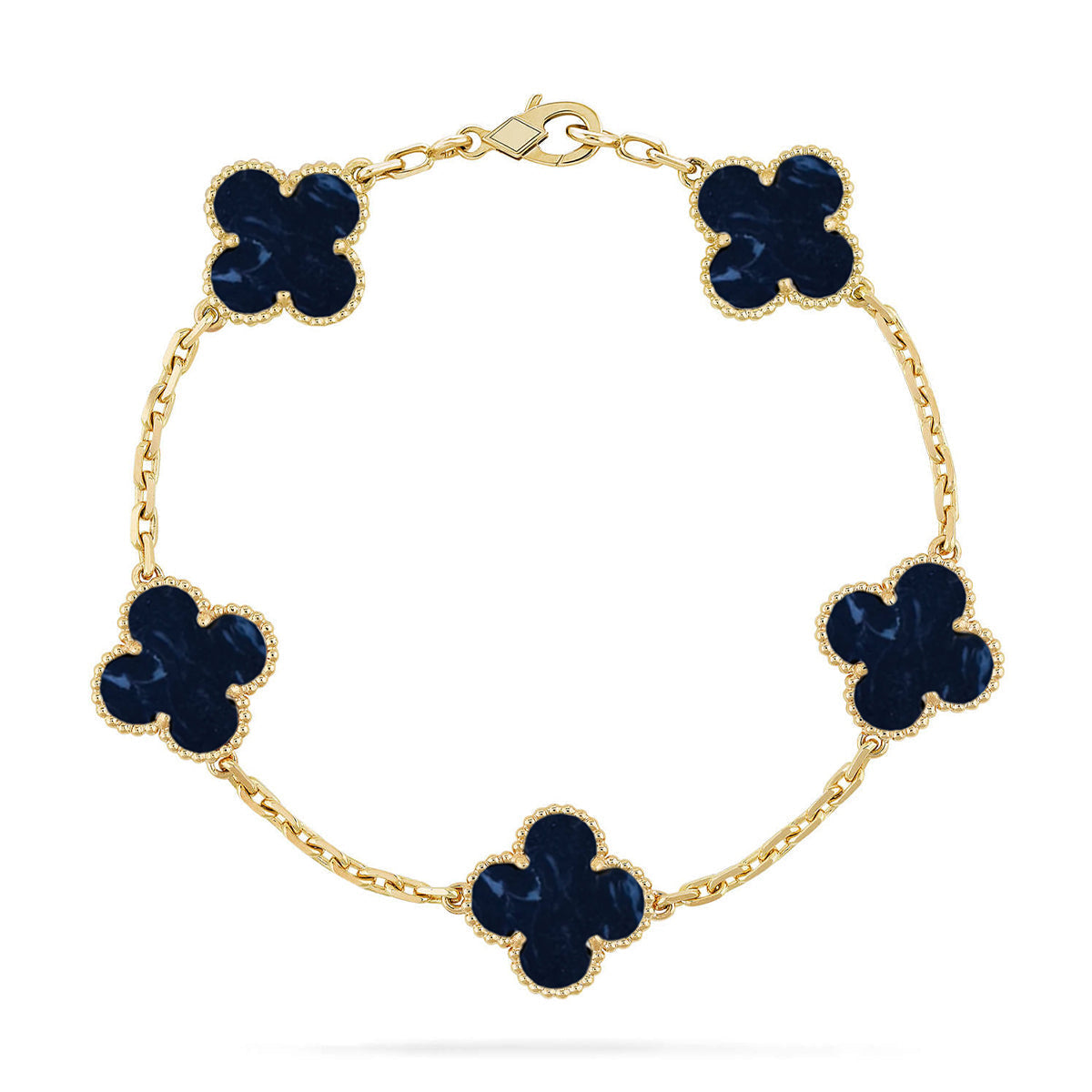 [⭐moonlume]CLOVER 5 MOTIF PIETERSITE BRACELET COLLECTION