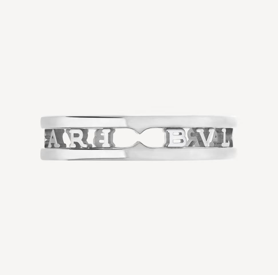 [⭐moonlume]ZERO 1 ONE-BAND WITH OPENWORK LOGO SPIRAL RING