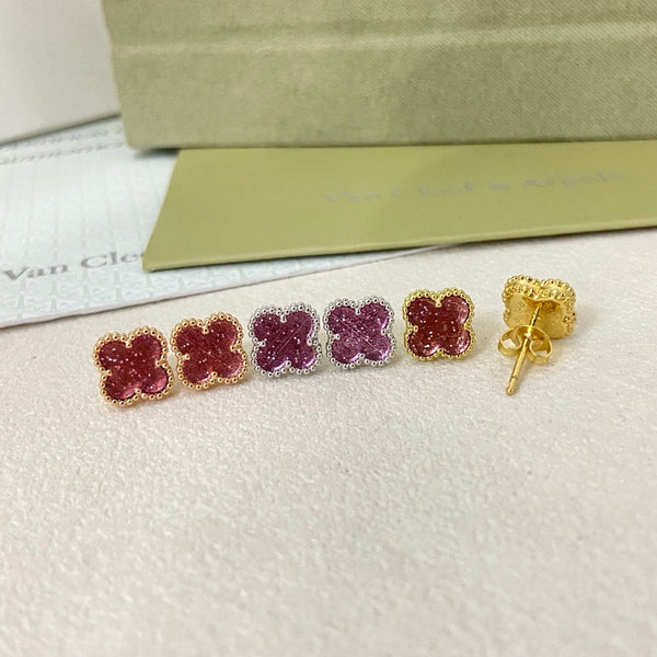 [⭐moonlume]2026 NEW MINI CLOVER 1 MOTIF  BUBBLE PINK ENAMEL
