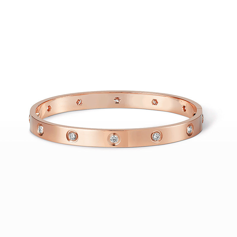 [⭐moonlume]LOVE BRACELET 6.1MM 10 DIAMONDS