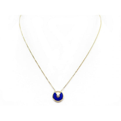 [⭐moonlume]AMULETTE ROSE GOLD AGATE NECKLACE