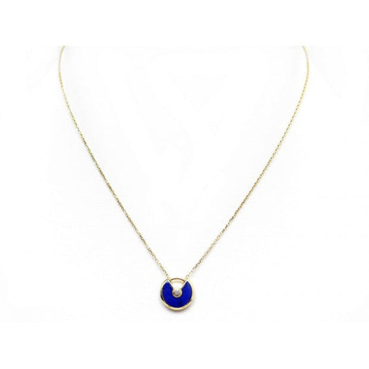 [⭐moonlume]AMULETTE ROSE GOLD AGATE NECKLACE