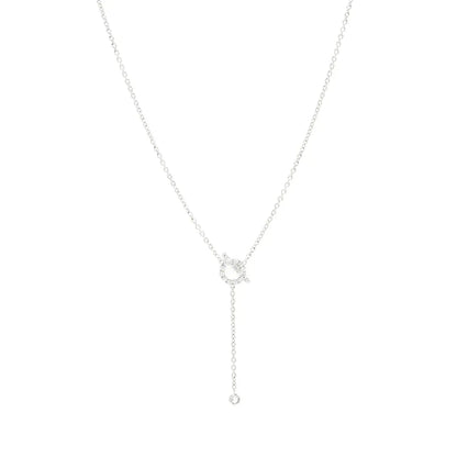 [⭐moonlume]FINESSE SILVER DIAMOND NECKLACE