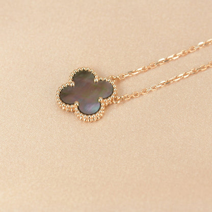 [⭐moonlume]CLOVER 15MM  GRAY MOTHER OF PEARL NECKLACE
