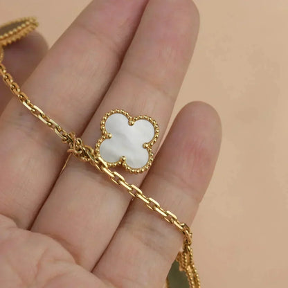 [⭐moonlume]LUCKY SPRING 5 MOTIF GOLD BRACELET