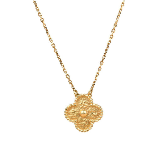 [⭐moonlume]CLOVER 15MM  BRONZING NECKLACE