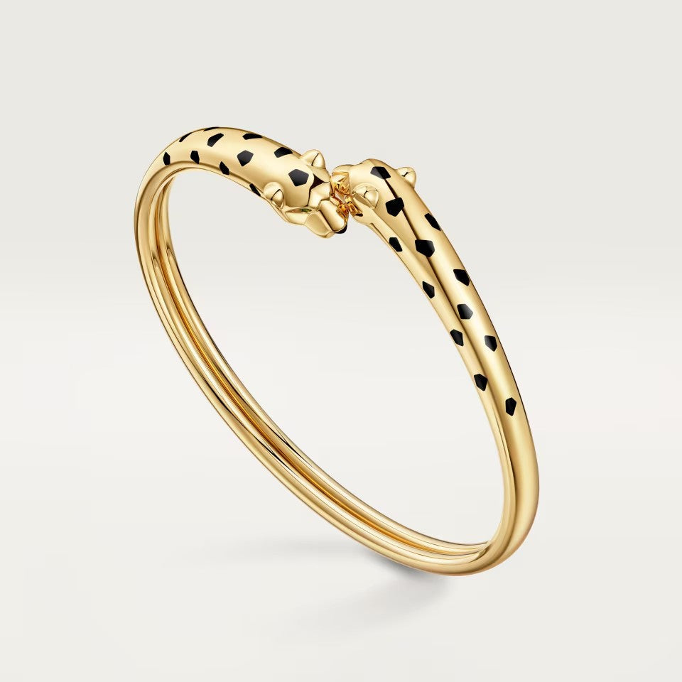 [⭐moonlume]PANTHERE DOUBLE HEADED OPEN BRACELET