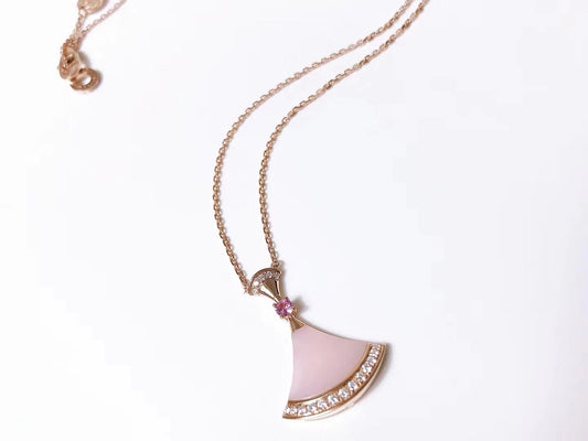[⭐moonlume]DREAM NECKLACE PINK MOP DIAMOND