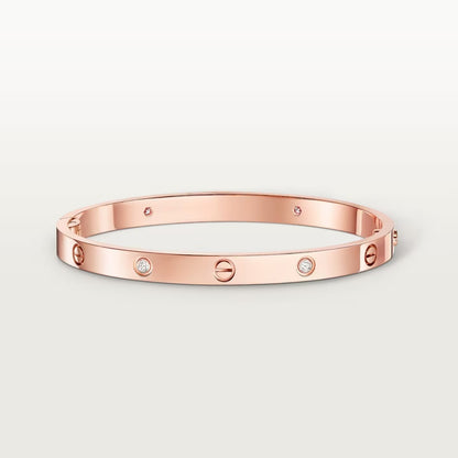 [⭐moonlume]LOVE BRACELET 4.8MM 4 DIAMONDS
