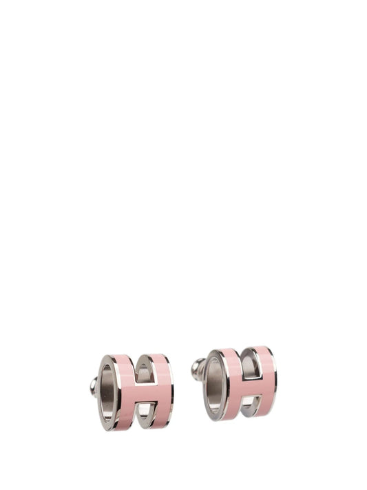[⭐moonlume]MINI POP H SILVER EARRINGS PINK
