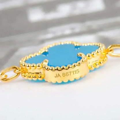 [⭐moonlume] CLOVER 5 MOTIF TURQUOISE BRACELET COLLECTION
