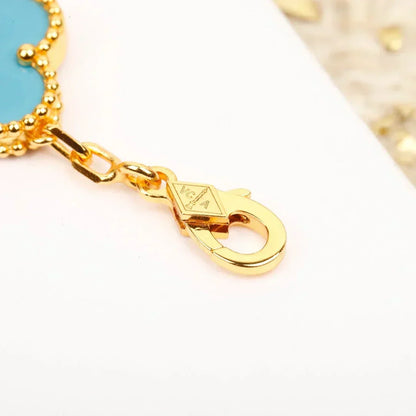 [⭐moonlume] CLOVER 5 MOTIF TURQUOISE BRACELET COLLECTION