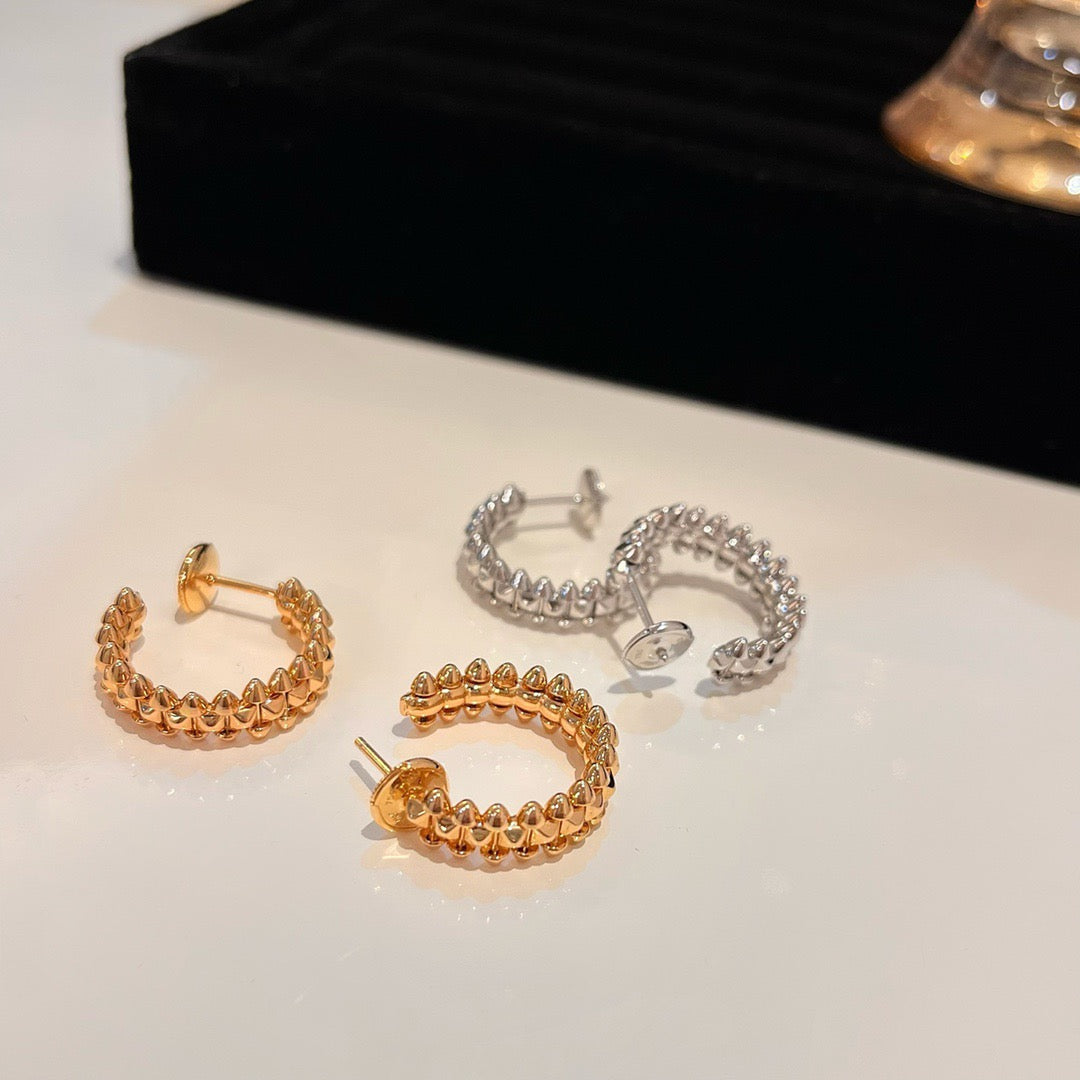 [⭐moonlume]CLASH SMALL HOOP EARRINGS