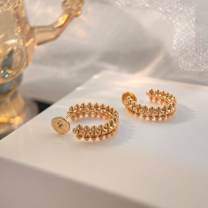 [⭐moonlume]CLASH SMALL HOOP EARRINGS