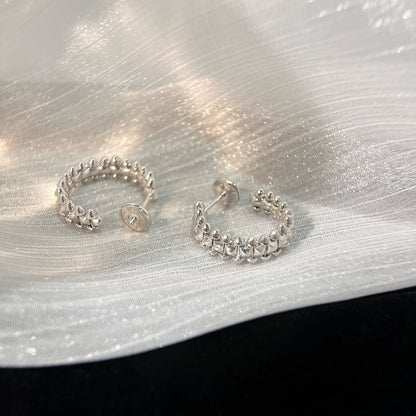 [⭐moonlume]CLASH SMALL HOOP EARRINGS