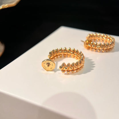 [⭐moonlume]CLASH SMALL HOOP EARRINGS