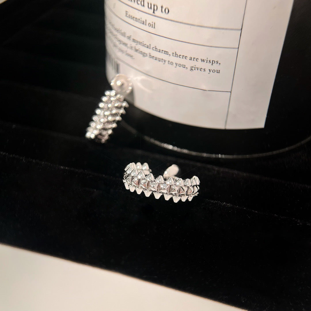 [⭐moonlume]CLASH SMALL HOOP EARRINGS