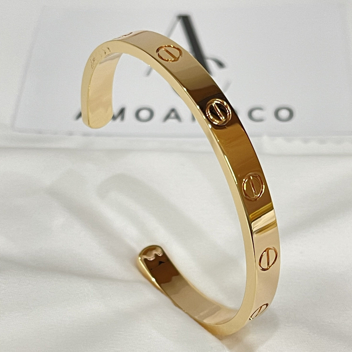 [⭐moonlume]LOVE BRACELET 6.1MM OPEN CUFF