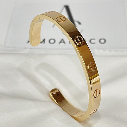 [⭐moonlume]LOVE BRACELET 6.1MM OPEN CUFF