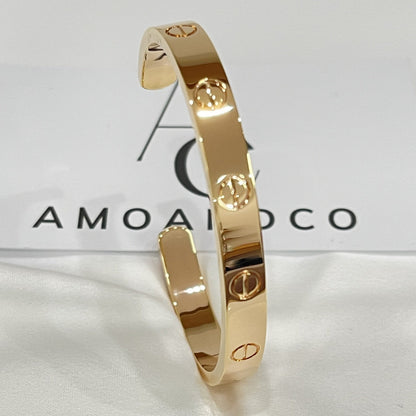 [⭐moonlume]LOVE BRACELET 6.1MM OPEN CUFF