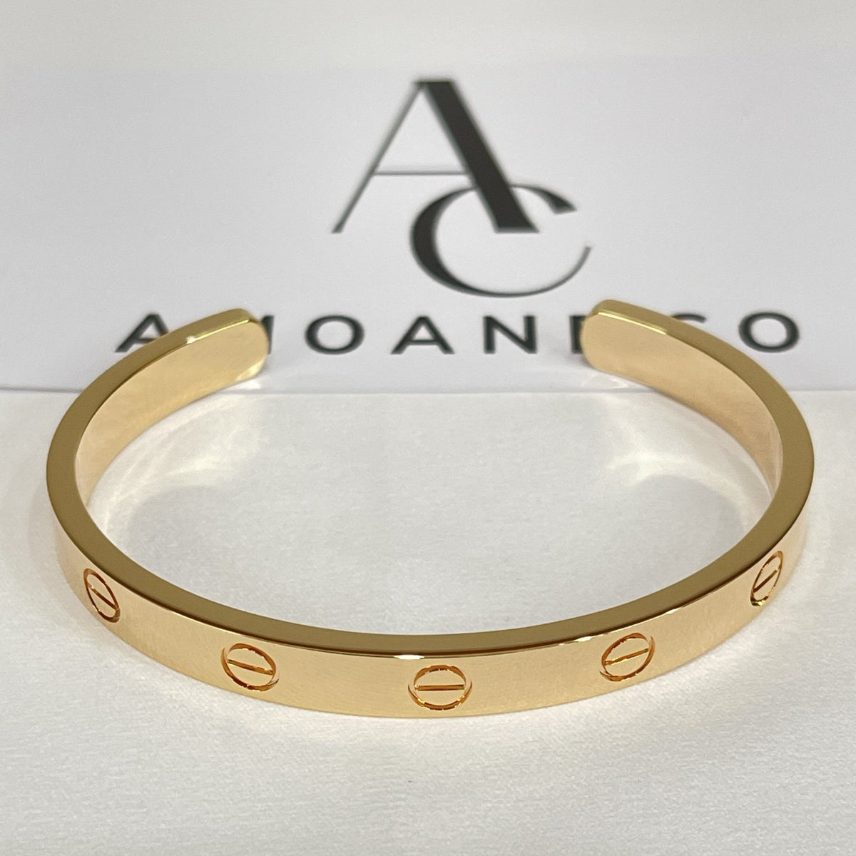 [⭐moonlume]LOVE BRACELET 6.1MM OPEN CUFF