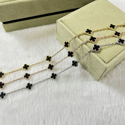 [⭐moonlume]CLOVER 6 MOTIF  ONYXS BRACELET