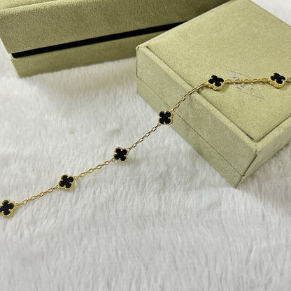 [⭐moonlume]CLOVER 6 MOTIF  ONYXS BRACELET