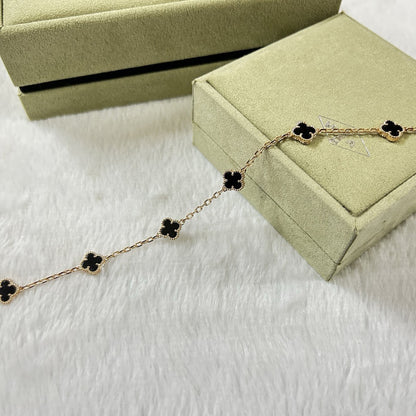 [⭐moonlume]CLOVER 6 MOTIF  ONYXS BRACELET