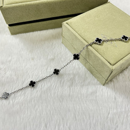 [⭐moonlume]CLOVER 6 MOTIF  ONYXS BRACELET