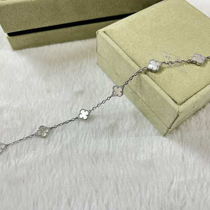 [⭐moonlume]CLOVER 6 MOTIF WHITE MOP BRACELET