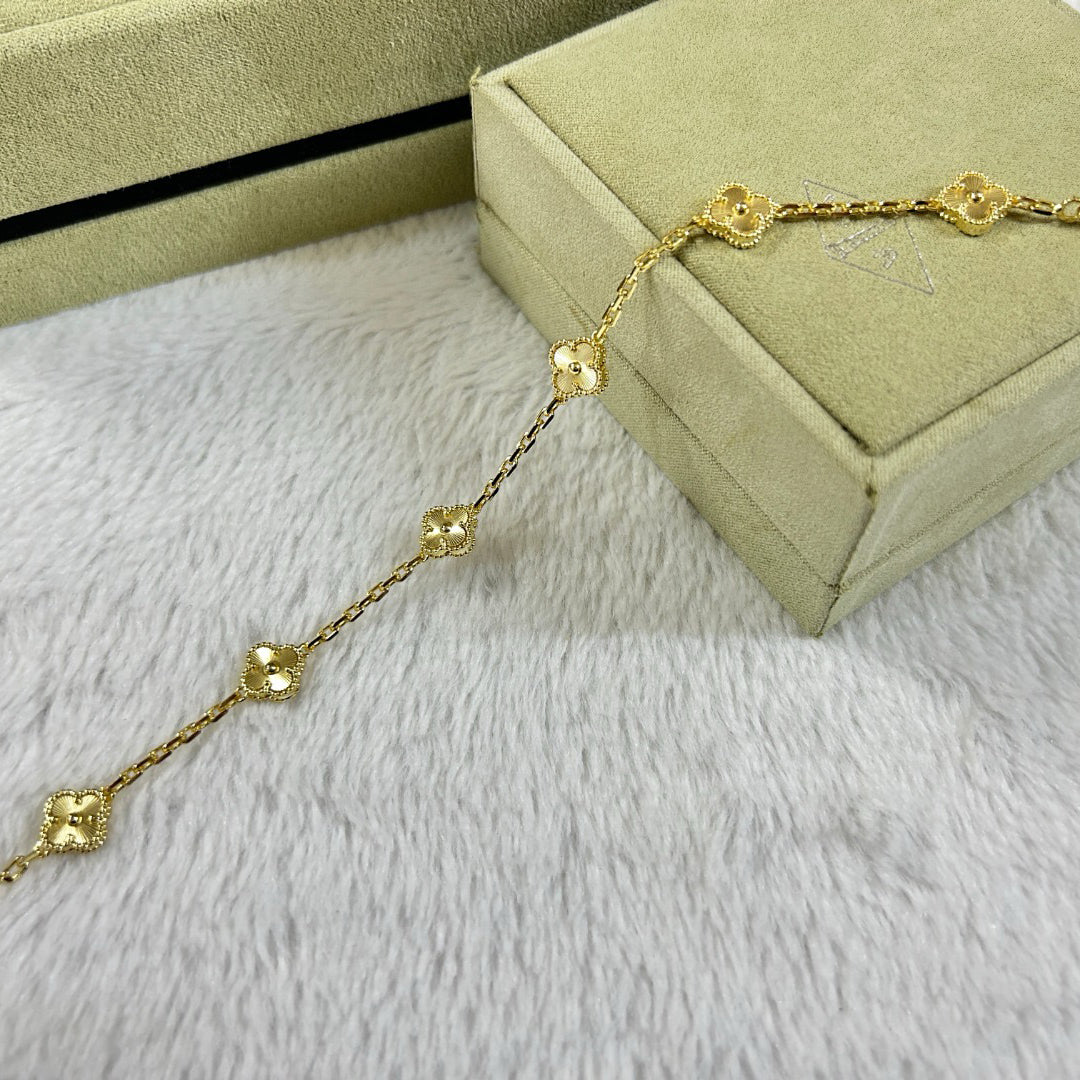 [⭐moonlume]CLOVER 6 MOTIF DIAMOND BRACELET
